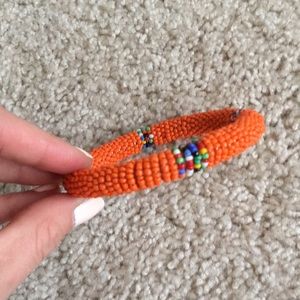 Beaded african bangle bracelet